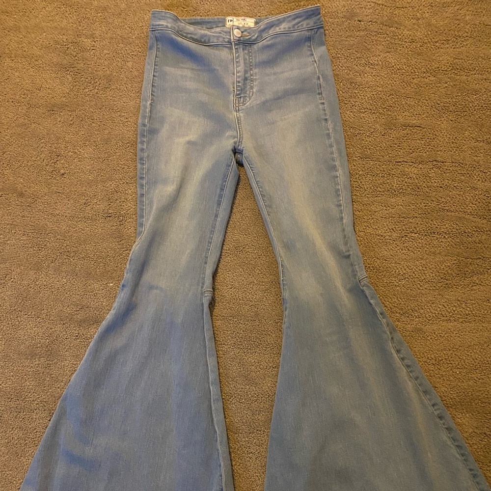 Free people just float on bell bottom jeans